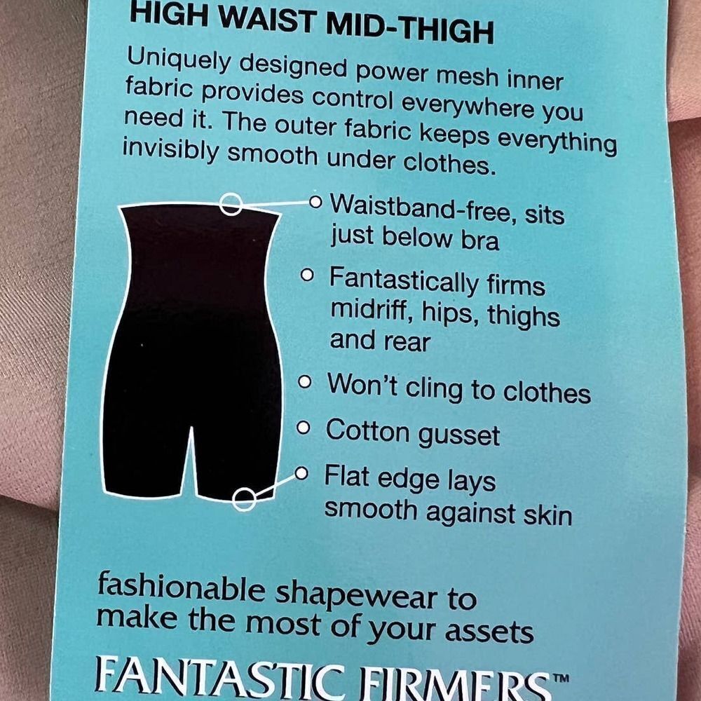 High Waist Mid Thigh Body Firmer in Nude by ASSETS Sara Blakely Tan W's Med. NWT - Picture 5 of 6